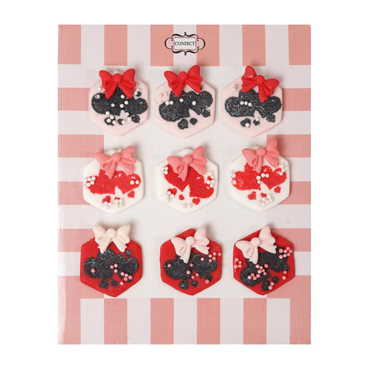 Confect Valentine heart cake & cupcake Topper VT 003 60 gms