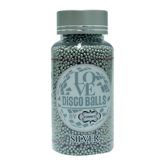 Confect Silver Disco Balls Sprinkles 2 MM 120 Gms