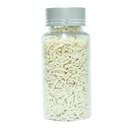 Confect White Vermicelli Sprinkles 90 Gms
