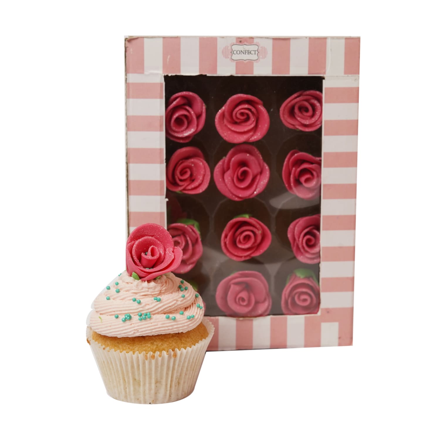Sugar Roses for Cake & Cupcake Decoration-Taffy-neon-1