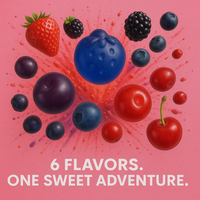 Berry Blast Gummies | Pack of Strawberry, Blackberry, Blueberry, Cranberry, Grape, Cherry Gummies | 300g