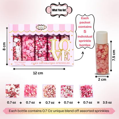 Valentine Sprinkles VS Multipack 10 - 100 gms