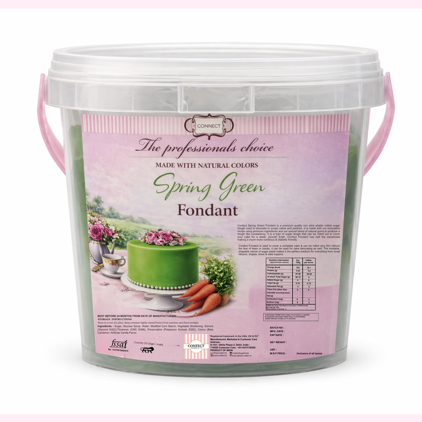 Spring Green | Edible Natural Fondant (4 x 250g)