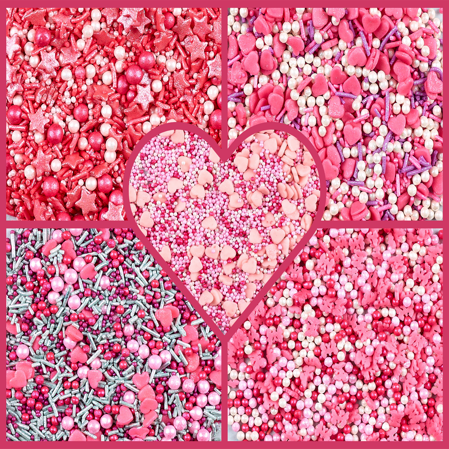 Valentine Sprinkles VS Multipack 12 - 100 gms