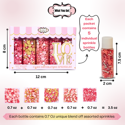 Valentine Sprinkles VS Multipack 13 - 100 gms