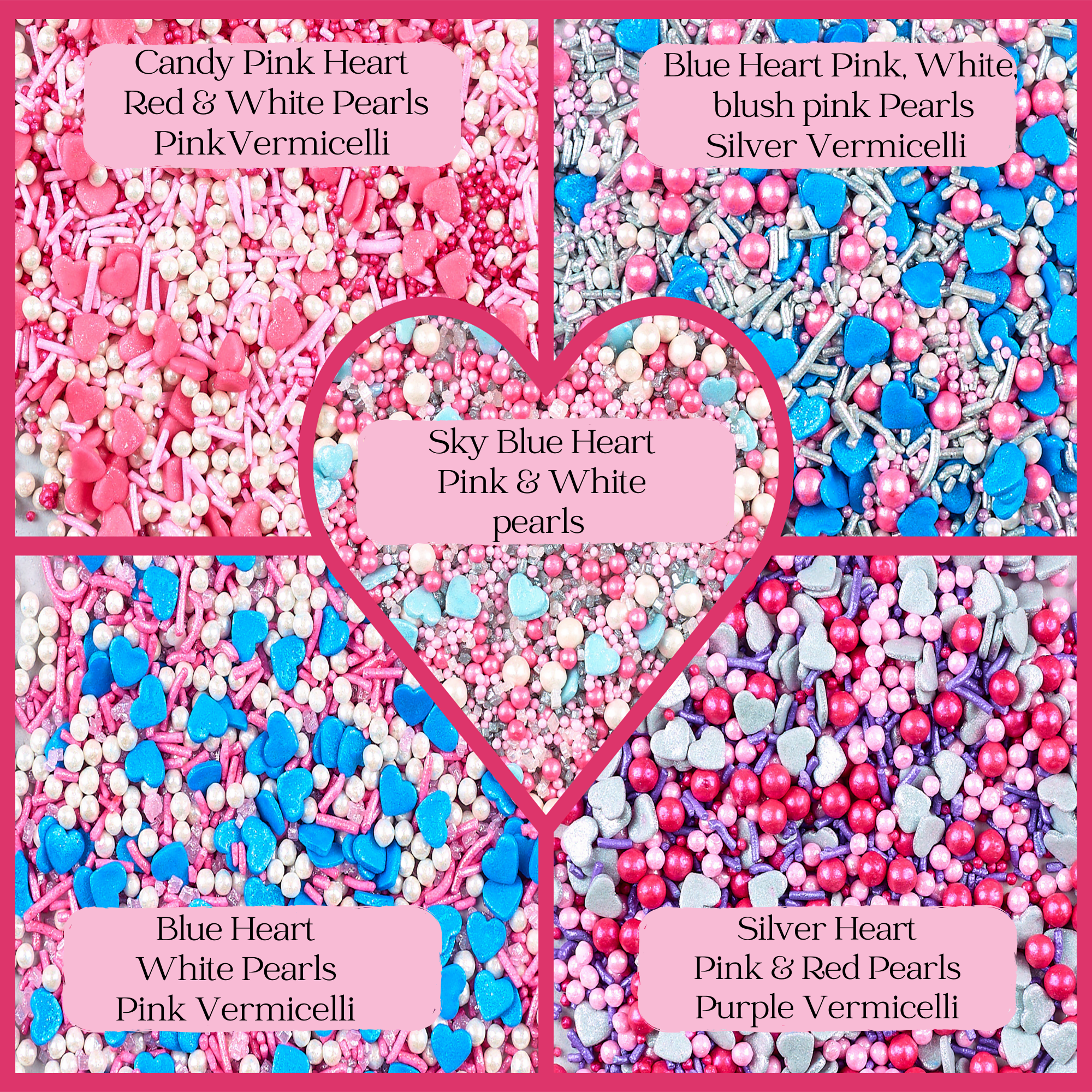 Valentine Sprinkles VS Multipack 16 - 100 gms
