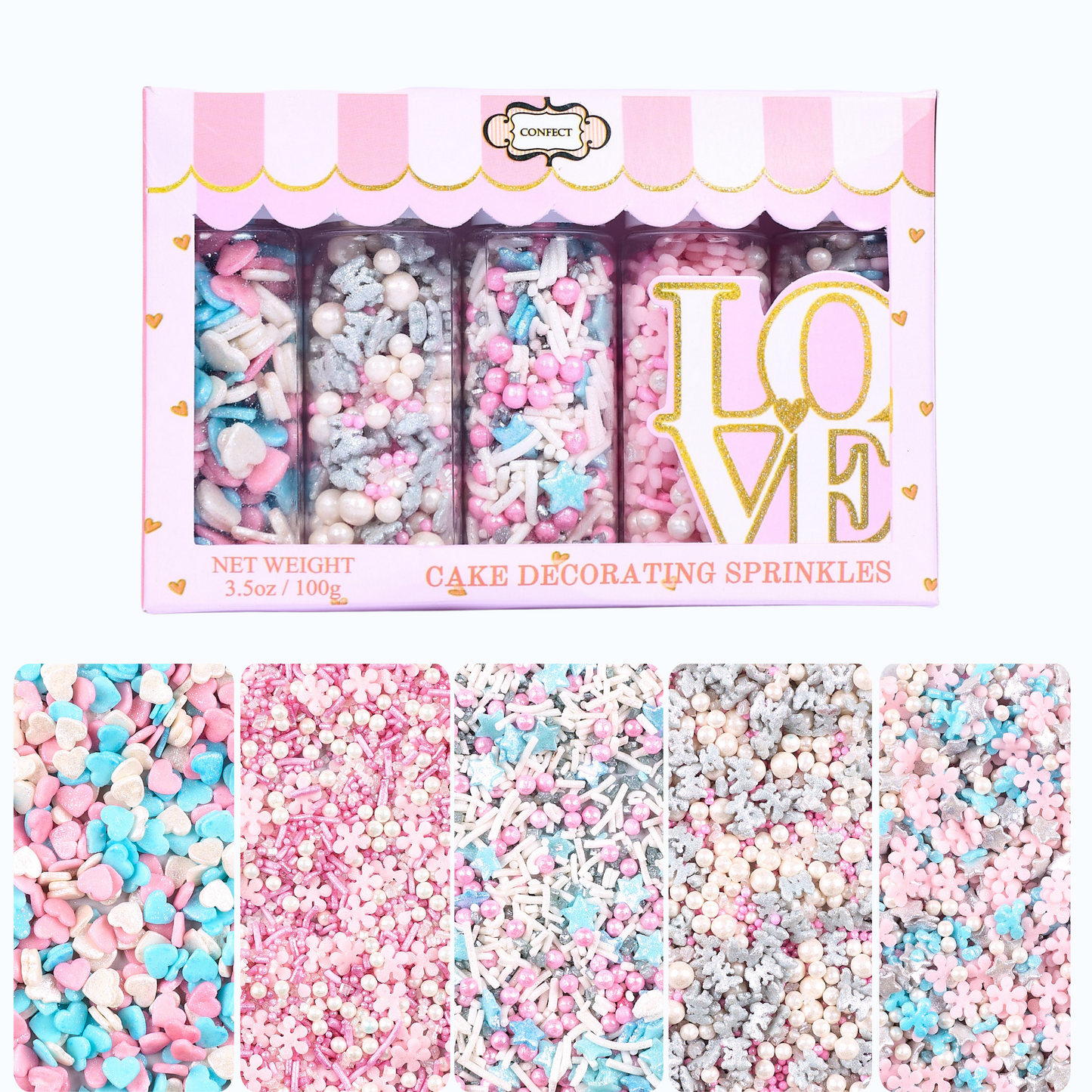 Valentine Sprinkles VS Multipack 17 - 100 gms