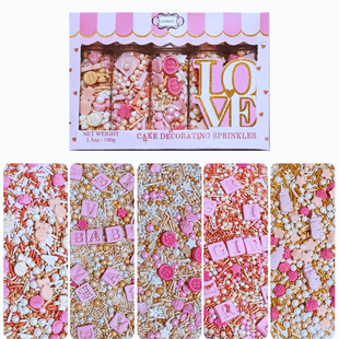 Girls Baby Shower Sprinkles | Edible Sprinkles