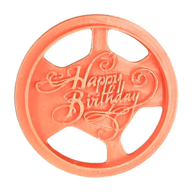 Toppers Cutters | Congratulations Topper Cutter | Fondant Cutter | Celebration Topper Cutter | (Happy Birthday 03)