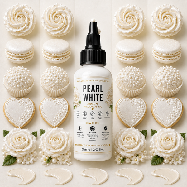 Pearl White | Edible Gel Color 60ml