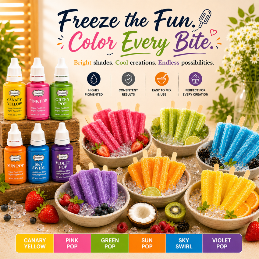 Party Brights | Pack of 6 Edible Water Color