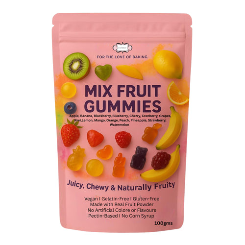 Mixed Meledy Gummies | Pack of Blueberry, Banana, Mango, Blackberry, Peach, Cranberry  Gummies | 300g