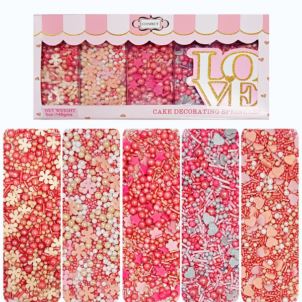 Valentine Sprinkles Multipack 15 | 140g