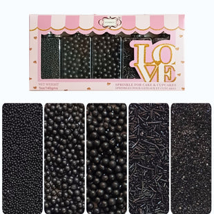 Sprinkles for Cakes & Cupcakes Decoration | USP-19(Black)
