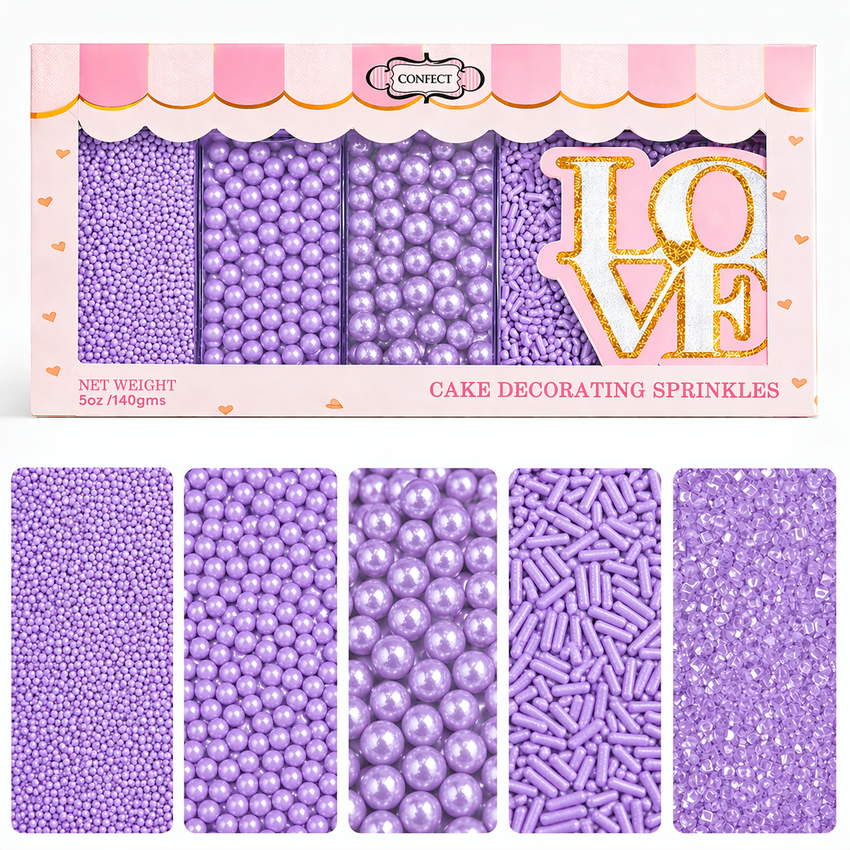 Sprinkles for Cakes & Cupcakes Decoration | USP-3(Lavender)