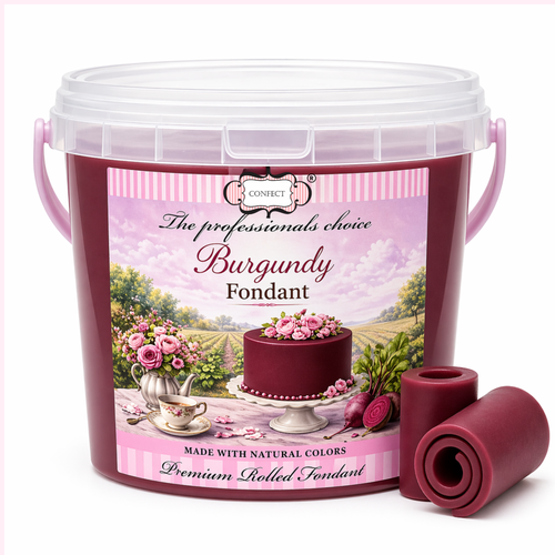 Burgundy | Edible Natural Fondant (4 x 250g)