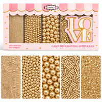 Sprinkles for Cakes & Cupcakes Decoration | USP-17(CH Gold)