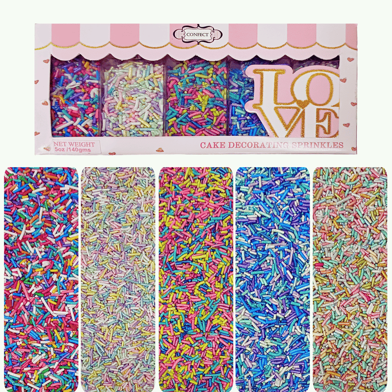 Rainbow Magic Sprinkles | (01) Mix Colourful Sprinkles 140 Gm