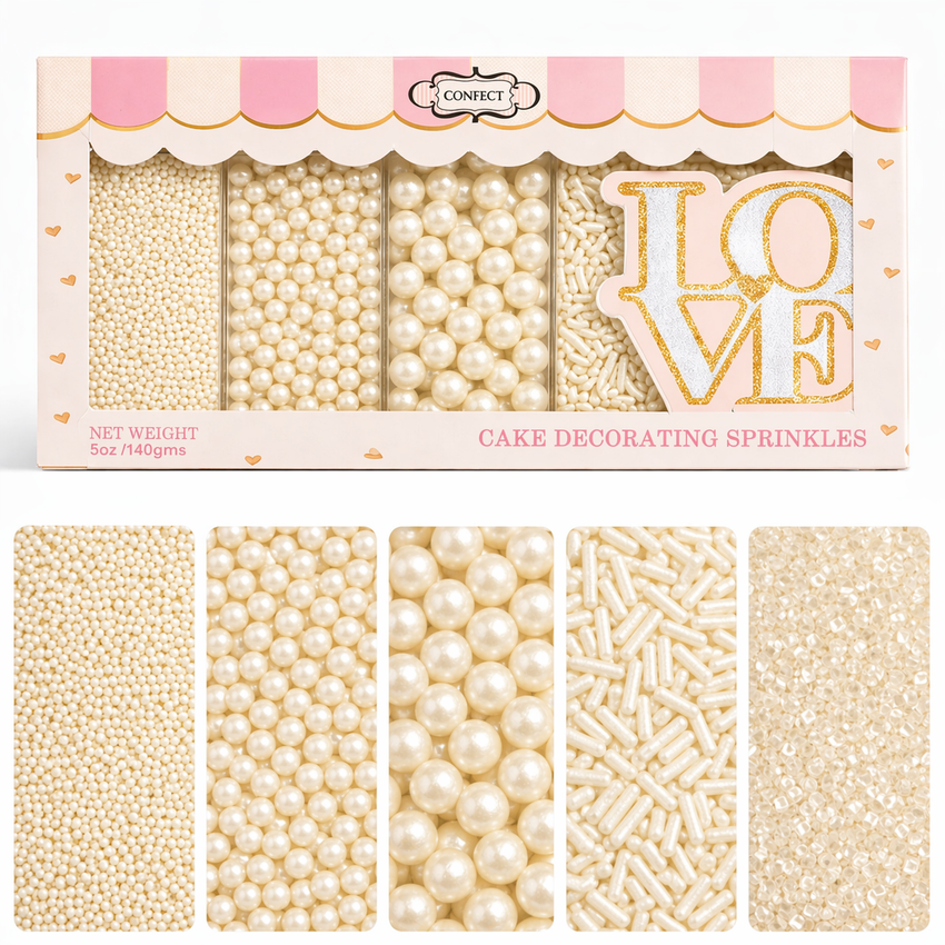 Sprinkles for Cakes & Cupcakes Decoration | USP-14(Pearl)