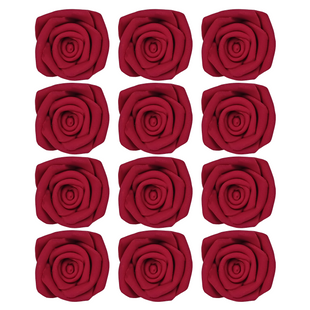 Rich Deep Burgundy Rose | Edible Sugar Roses Topper