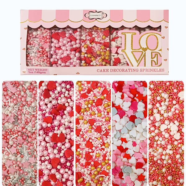 Valentine Sprinkles Multipack 7 | 140g