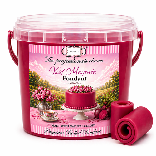 Vivid Magenta | Edible Natural Fondant (4 x 250g)