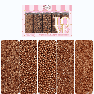 Sprinkles for Cakes & Cupcakes Decoration | USP-21(Bronze)