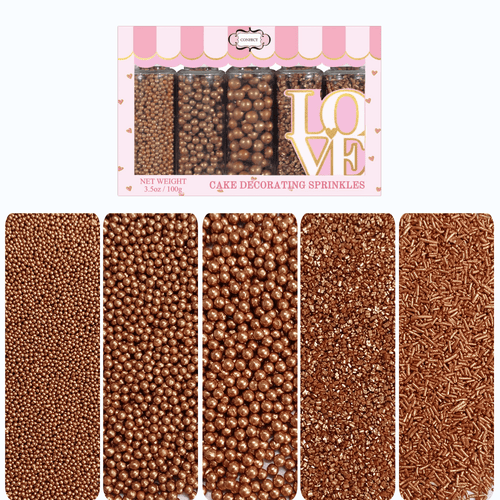 Sprinkles for Cakes & Cupcakes Decoration | USP-21(Bronze)