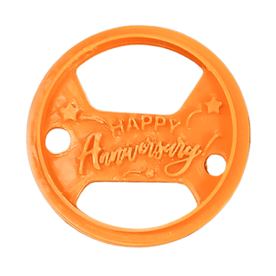 Toppers Cutters | Congratulations Topper Cutter | Cake & Cupcake Decorating Supplies (Happy Anniversary)