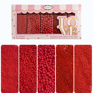 Sprinkles for Cakes & Cupcakes Decoration | USP-24(Red)