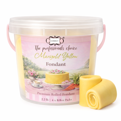 Marigold Yellow | Edible Natural Fondant (4 x 250g)