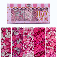 Shimmering Charm I Silver & White Pearls | Edible Mother's Day Sprinkles