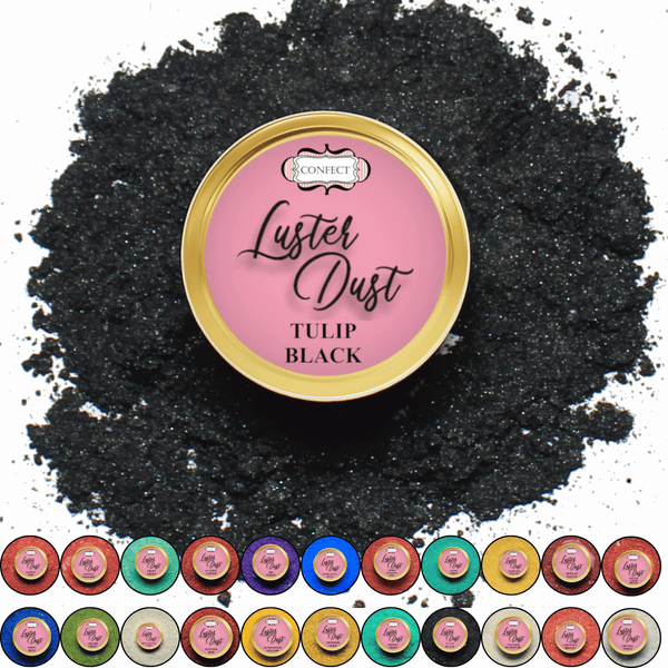 Tulip Black | Edible Luster Dust 5 Gms