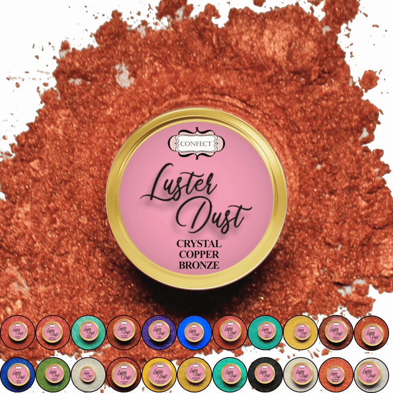 Crystal Copper Bronze | Edible Luster Dust 5 Gms