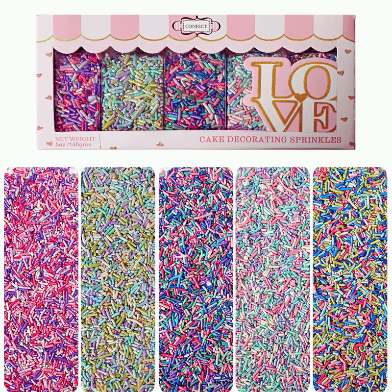 Rainbow Magic Sprinkles | (02) Mix Colourful Sprinkles 140 Gm