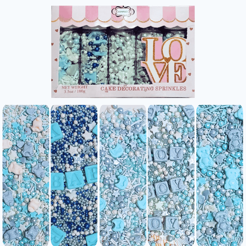 Boys Baby Shower Sprinkles | Edible Sprinkles Assorted