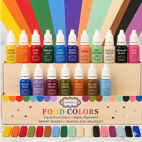 Complete Set | Pack of 18 Edible Water Color