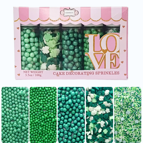 St. Patrick's Sprinkles Multipack 7 - 140 gms