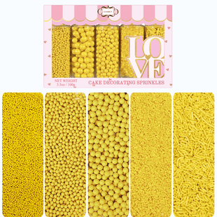 Sprinkles for Cakes & Cupcakes Decoration | USP-25(Yellow)