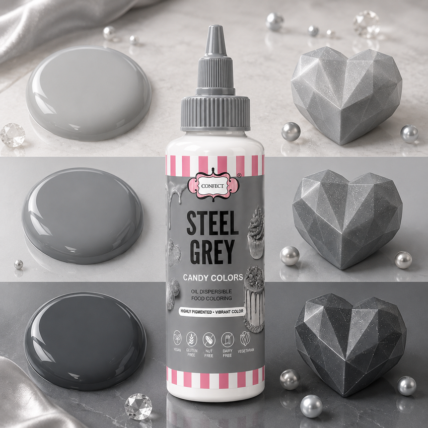 Steel Grey | Edible Candy Color 60ml