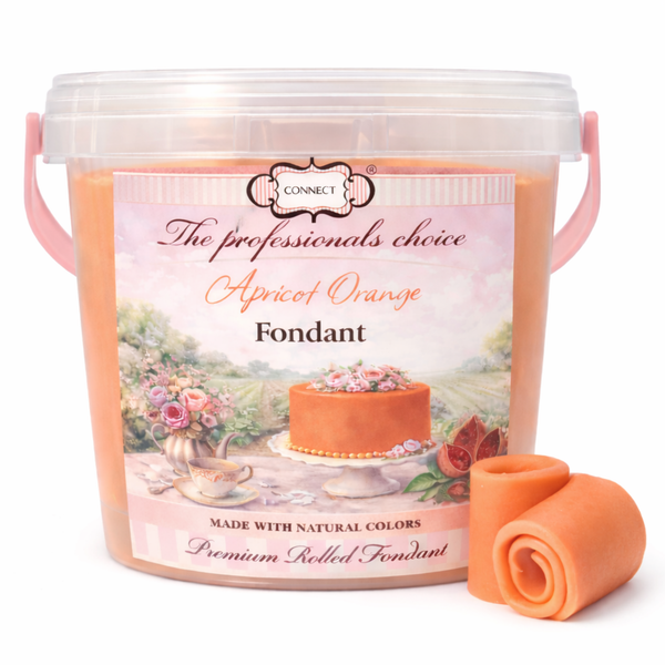 Apricot Orange | Edible Natural Fondant (4 x 250g)