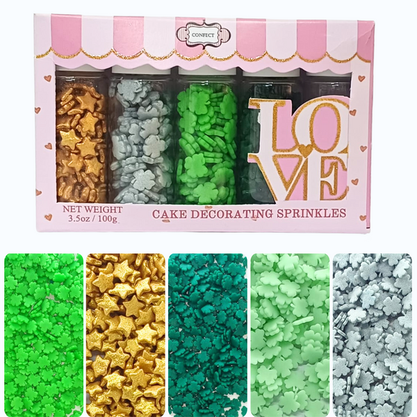St. Patrick's Sprinkles Multipack 6 | 140g