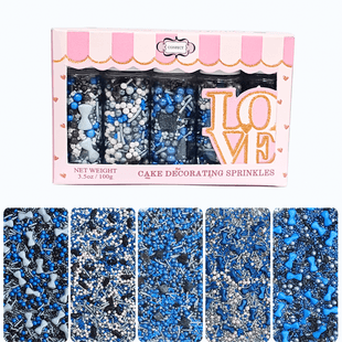 Black, Blue & White | (04) Father's Day Sprinkles 100Gm