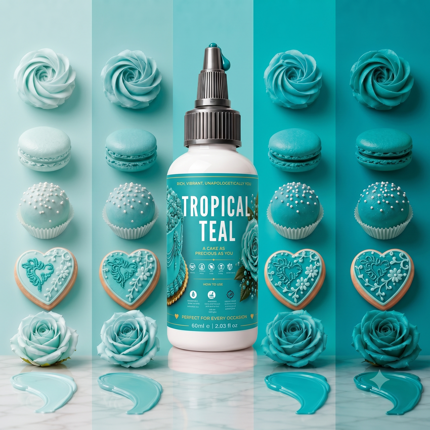 Tropical Teal | Edible Gel Color 60ml