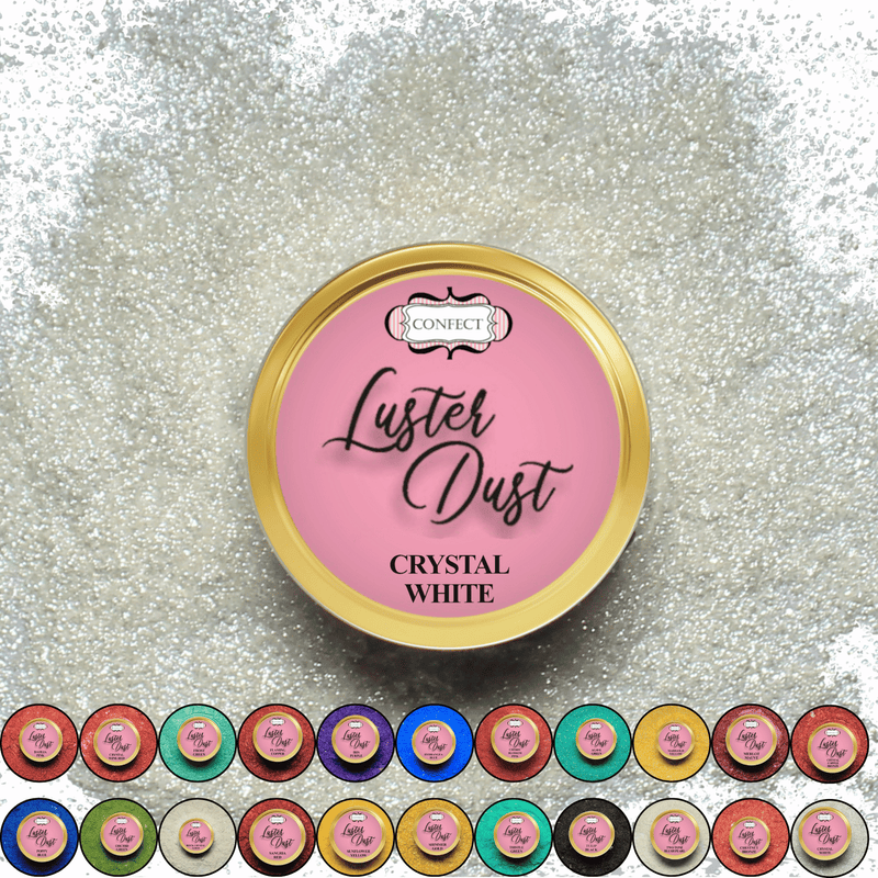 Crystal White | Edible Luster Dust 5 Gms