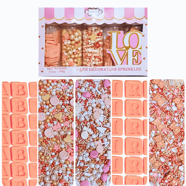 Girls Baby Shower Sprinkles | Edible Sprinkles