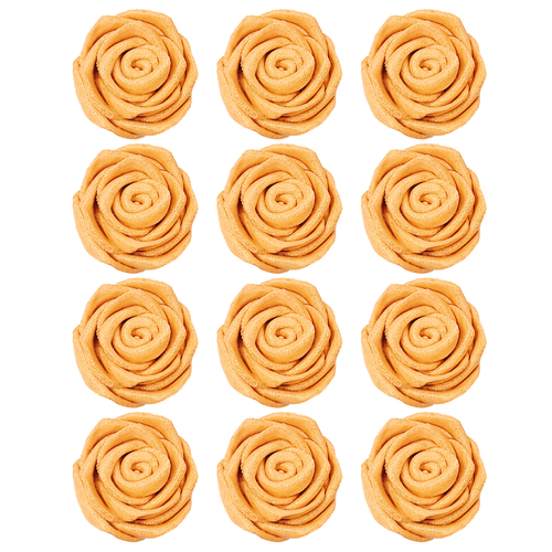 Gold | Edible Metallic Sugar Roses Topper