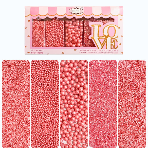 Sprinkles for Cakes & Cupcakes Decoration | USP-5(Rose Pink)