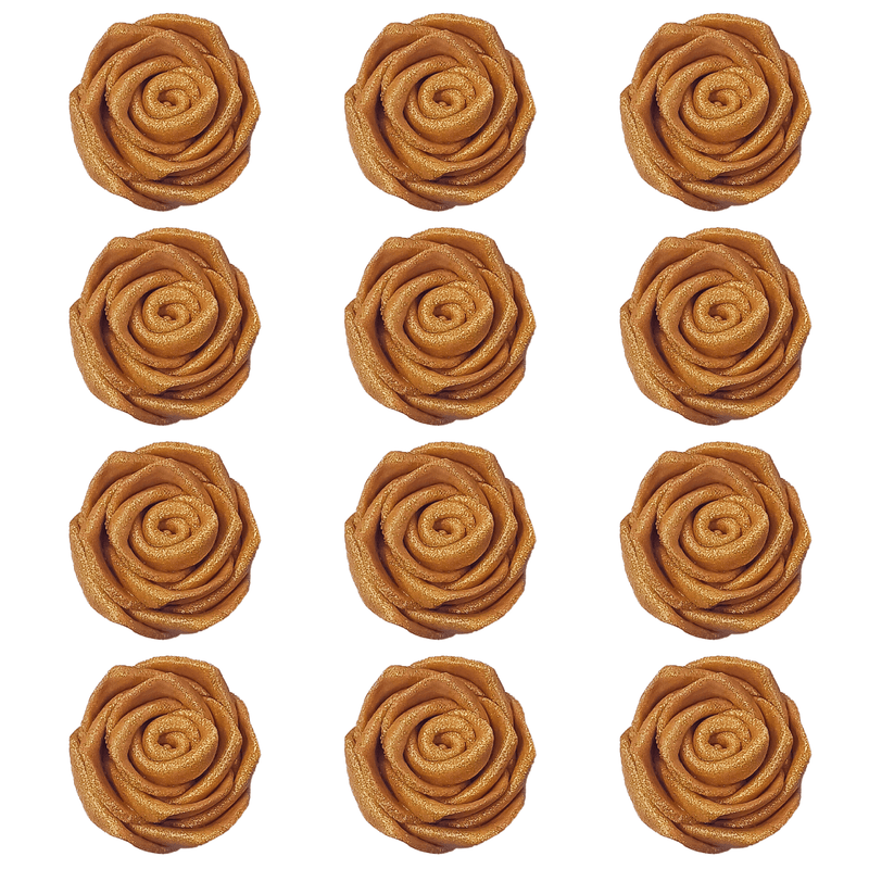 Copper | Edible Metallic Sugar Roses Topper