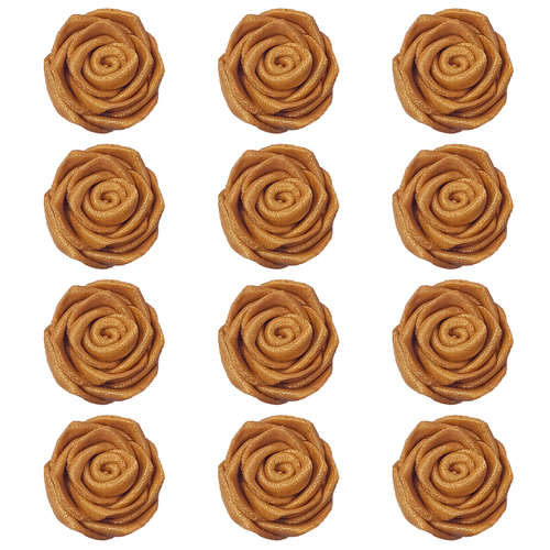 Copper | Edible Metallic Sugar Roses Topper